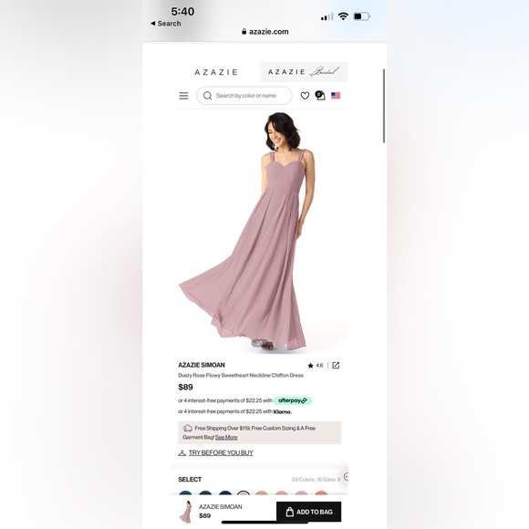 AZAZIE SIMOAN- Bridesmaid / Wedding Guest dress - Picture 5 of 5